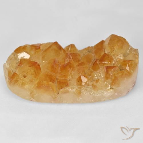 35.21ct طبيعي Medium Light-Orange سيترين دروزى, بيضوي, غير شفاف
