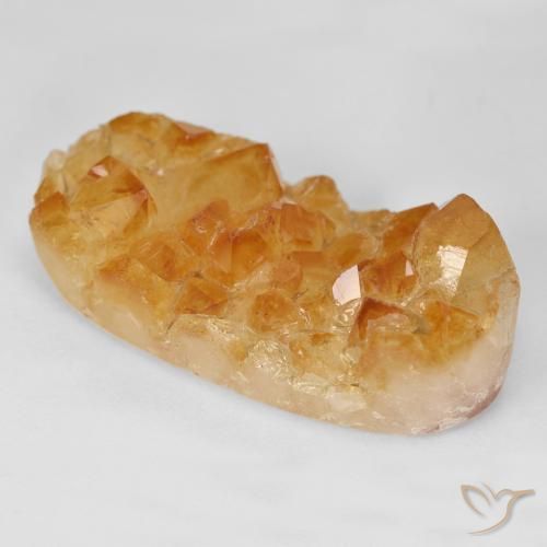سيترين دروزى Medium Light-Orange طبيعي، بيضوي، 35.21 قيراط، غير شفاف
