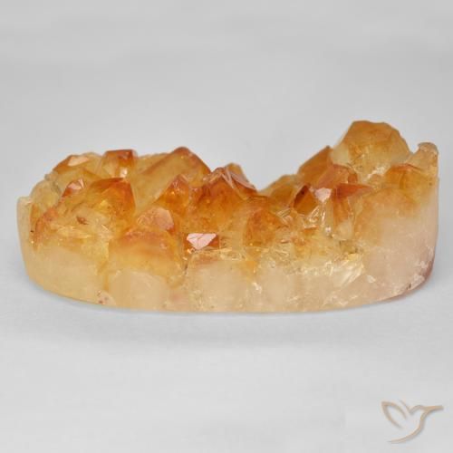سيترين دروزى Medium Light-Orange طبيعي، بيضوي، 35.21 قيراط، غير شفاف