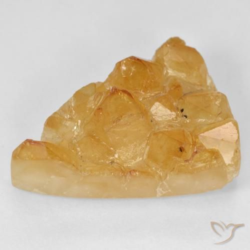 23.53ct طبيعي Medium Light-Orange سيترين دروزى, مثلثى, غير شفاف