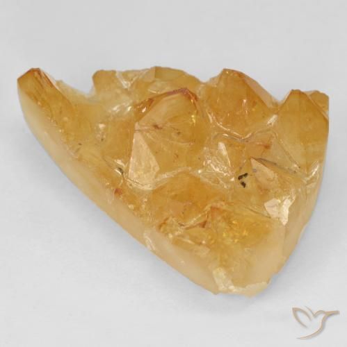 سيترين دروزى Medium Light-Orange طبيعي، مثلثى، 23.53 قيراط، غير شفاف