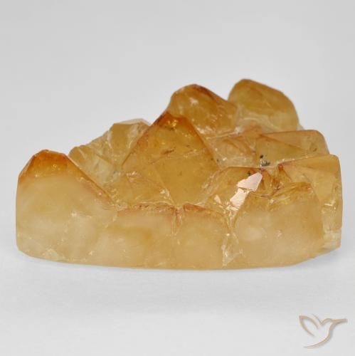 سيترين دروزى Medium Light-Orange طبيعي، مثلثى، 23.53 قيراط، غير شفاف