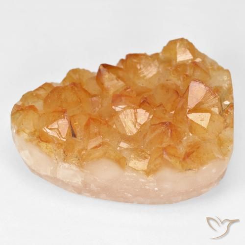 41.14ct طبيعي Medium Light-Orange سيترين دروزى, فانسى, غير شفاف