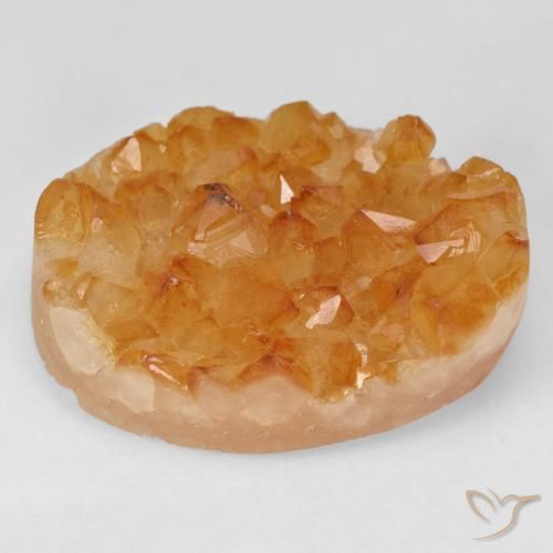 47.77ct طبيعي العسل البرتقال سيترين دروزى, بيضوي, غير شفاف