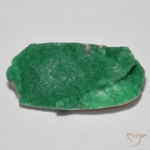 16.68ct طبيعي أخضر دافئ دروزي فاريسسيت, فانسى, غير شفاف