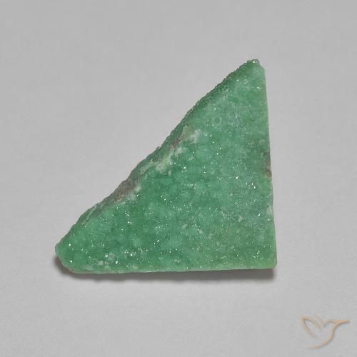 2.61ct طبيعي اخضر فاتح دروزي فاريسسيت, مثلثى, غير شفاف