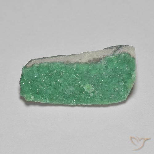 3.88ct طبيعي أخضر لامع دروزي فاريسسيت, فانسى, غير شفاف