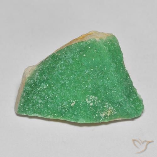 12.53ct طبيعي أخضر سرخسى غامق دروزي فاريسسيت, فانسى, غير شفاف