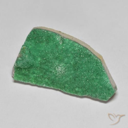 11.70ct طبيعي أخضرالنعناع دروزي فاريسسيت, فانسى, غير شفاف