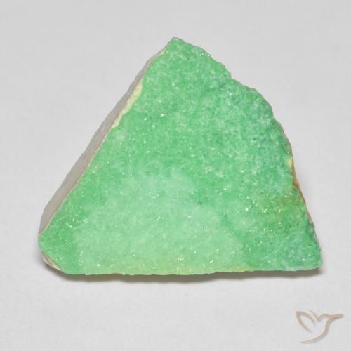 7.84ct طبيعي أخضر مصفر باهت دروزي فاريسسيت, فانسى, غير شفاف