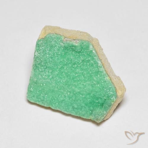 6.07ct طبيعي أخضرالنعناع دروزي فاريسسيت, فانسى, غير شفاف