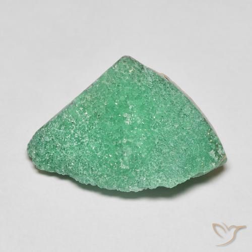 6.88ct طبيعي أخضرالنعناع دروزي فاريسسيت, فانسى, غير شفاف