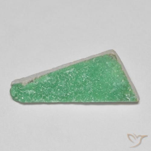4.54ct طبيعي أخضر النفل دروزي فاريسسيت, فانسى, غير شفاف