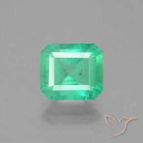 2.74ct طبيعي اخضر فاتح زمرد, قص الزمرد, SI