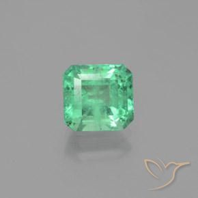 1.72ct طبيعي أخضر رائع زمرد, قص الزمرد, VS-SI