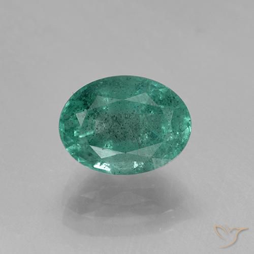1.41ct طبيعي أخضر رائع زمرد, بيضوي, SI