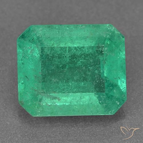 2.80ct طبيعي أخضر فستقى زمرد, قص الزمرد, VS-SI