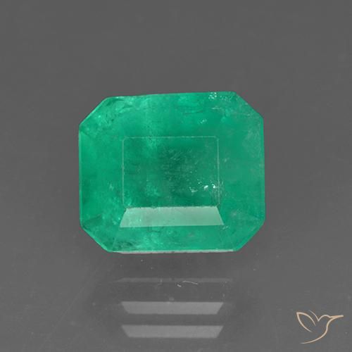 3.15ct طبيعي أخضر الغابات زمرد, قص الزمرد, SI