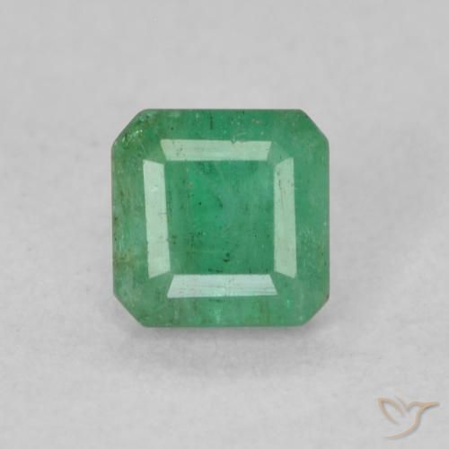 0.33ct طبيعي أخضر متوسط زمرد, قص الزمرد, SI