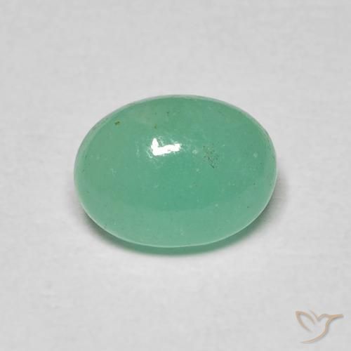 1.12ct طبيعي أخضر فستقى زمرد, بيضوي, نصف شفاف