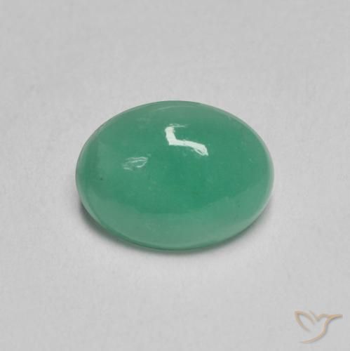 1.09ct طبيعي أخضر رائع زمرد, بيضوي, نصف شفاف
