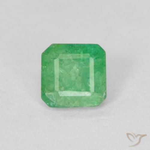 0.27ct طبيعي أخضر فستقى زمرد, قص الزمرد, SI