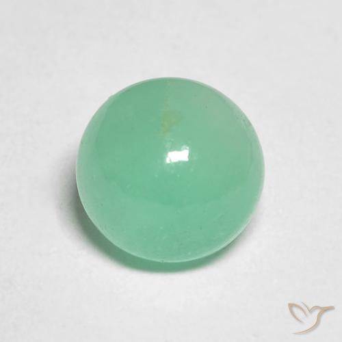 1.94ct طبيعي أخضر سرخسى زمرد, دائري, نصف شفاف