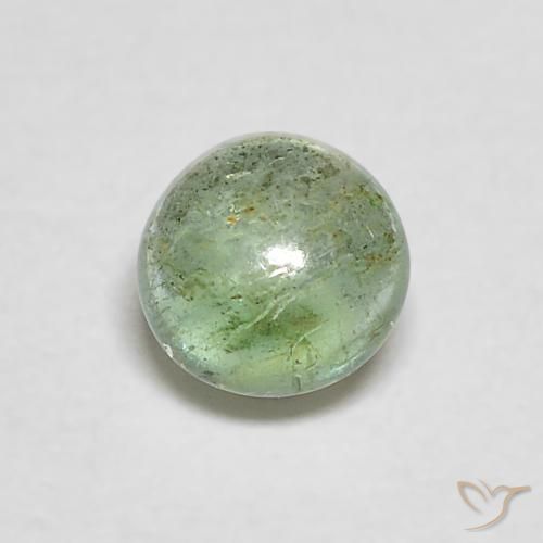 0.32ct طبيعي أخضر أصفر فاتح زمرد, دائري, شفاف