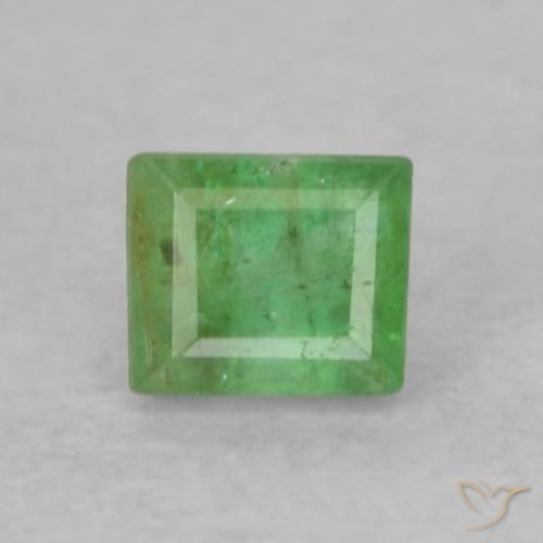 0.20ct طبيعي أخضر متوسط زمرد, باجيت, SI