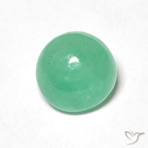 0.97ct طبيعي أخضر فستقى زمرد, دائري, نصف شفاف