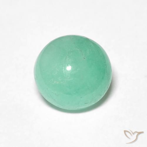 1.04ct طبيعي اخضر زاهى زمرد, دائري, نصف شفاف
