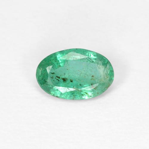 0.35ct طبيعي أخضر رائع زمرد, بيضوي, SI