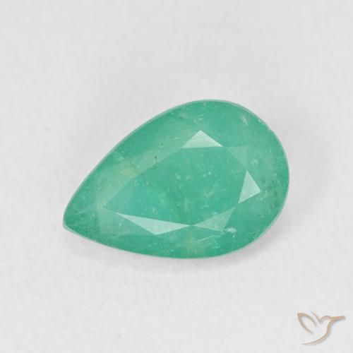 2.48ct طبيعي أخضر كهربائى زمرد, شكل الكمثرى, SI