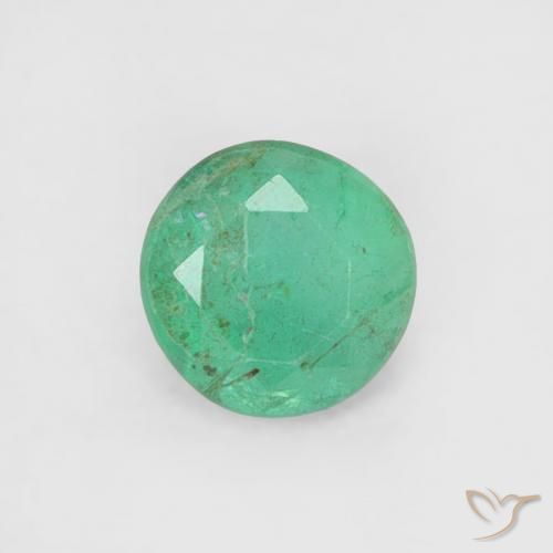 0.16ct طبيعي أخضر متوسط زمرد, دائري, SI