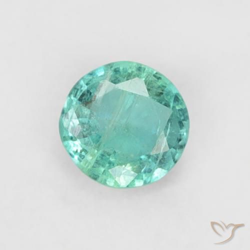 0.16ct طبيعي أخضر زمردى رائع زمرد, دائري, SI, Photo A