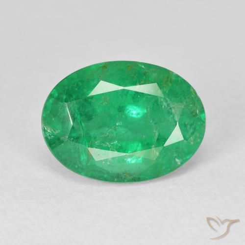 3.92ct طبيعي أخضر دافئ زمرد, بيضوي, VS-SI