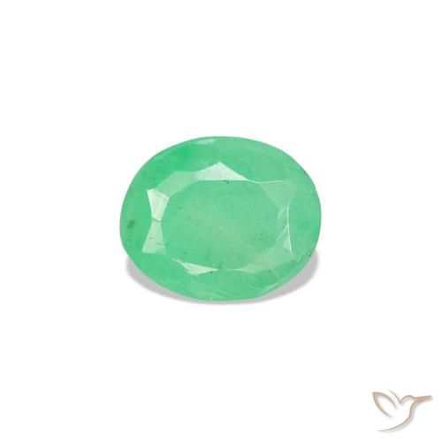 0.32ct أخضر زمرد, بيضاوي, VS-SI