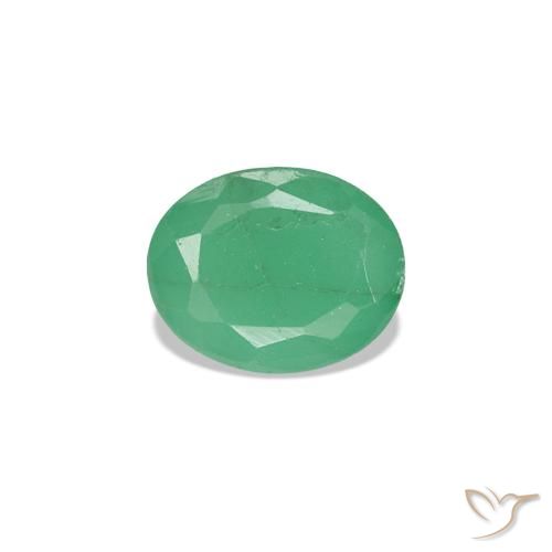 0.32ct أخضر زمرد, بيضاوي, SI