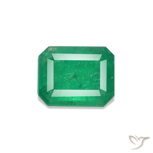 0.51ct أخضر متوسط زمرد, قص الزمرد, VS-SI