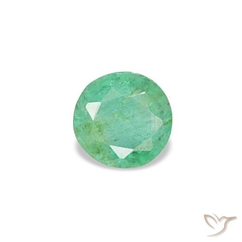 0.19ct أخضر زمرد, مستدير, VS-SI