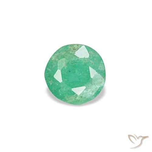 0.16ct أخضر زمرد, مستدير, VS-SI