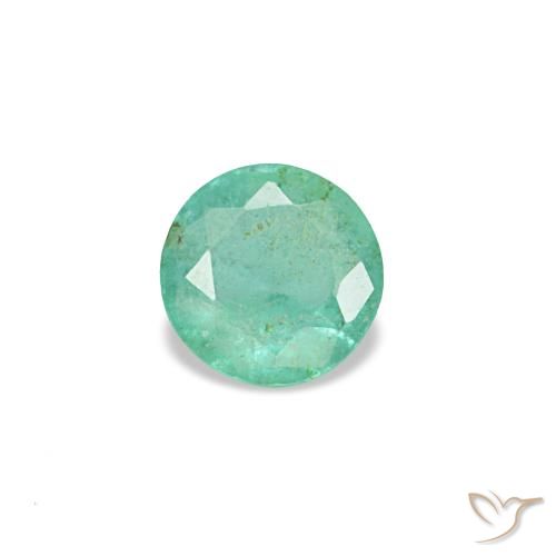 0.16ct أخضر زمرد, مستدير, VS-SI