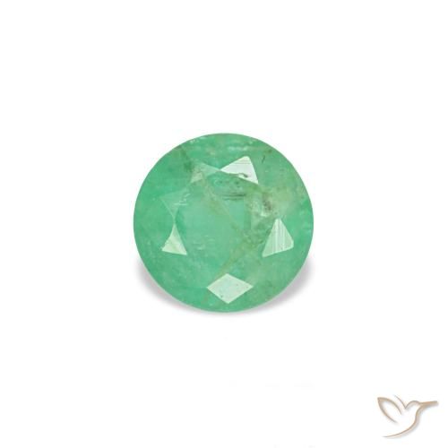 0.17ct أخضر زمرد, مستدير, VS-SI