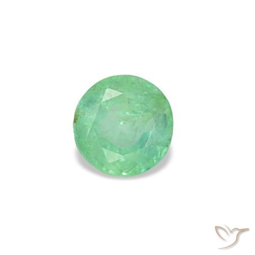 0.17ct أخضر زمرد, مستدير, VS-SI