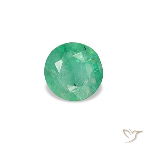 0.16ct أخضر زمرد, مستدير, VS-SI