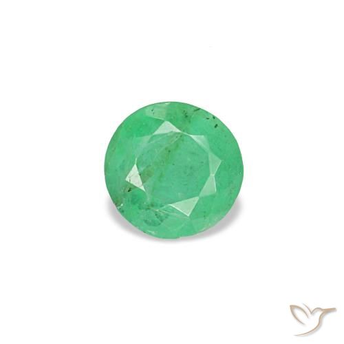 0.19ct أخضر زمرد, مستدير, VS-SI