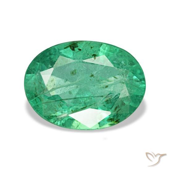 1.22ct أخضر زمرد, بيضاوي, VS-SI