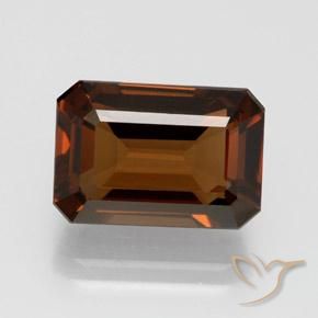 7.56ct طبيعي بنى عين الجمل إنستاتيت, قص الزمرد, VVS