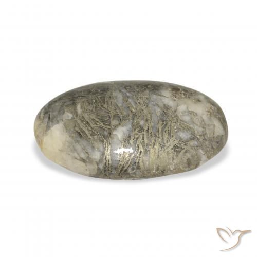 Feather Pyrite متعدد الألوان طبيعي، بيضوي، 21.25 قيراط، غير شفاف