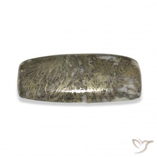 Feather Pyrite متعدد الألوان طبيعي، وسادة، 41.68 قيراط، غير شفاف